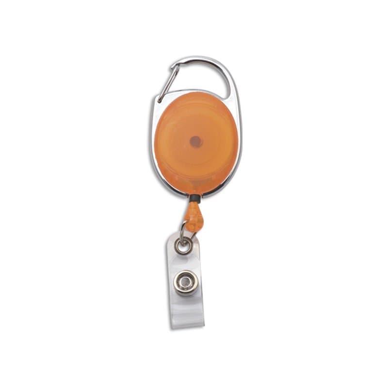 Porte-badge enrouleur personnalisé : Orange