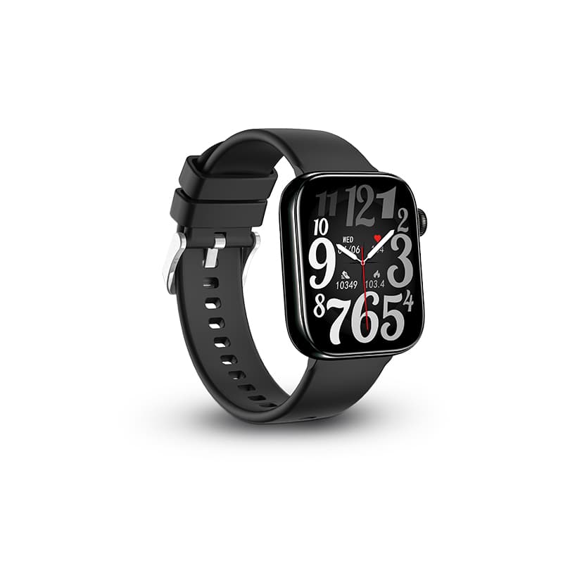Montre connectée écran 1,85 pouces personnalisée : Noir