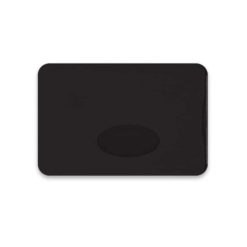 Étui protège carte de crédit personnalisé : Noir