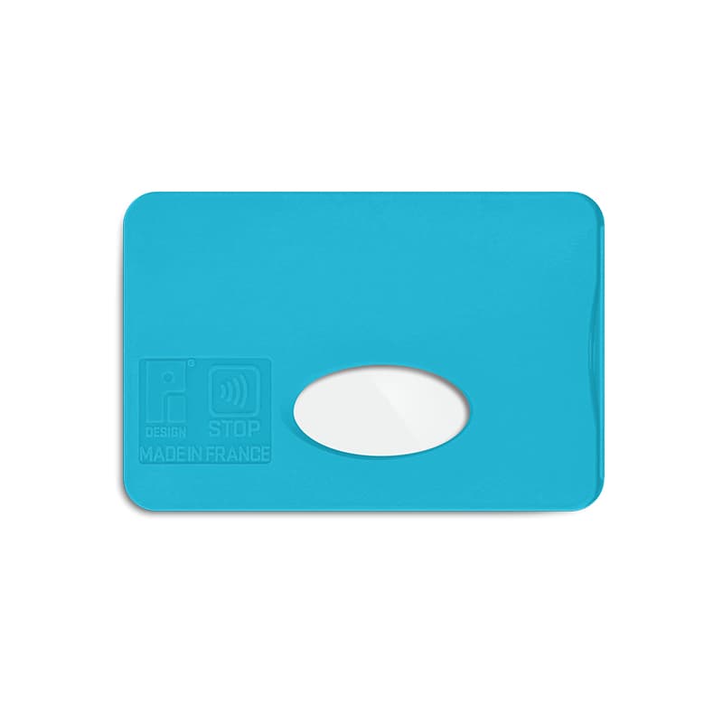Blindage anti-RFID carte bancaire personnalisé : Bleu