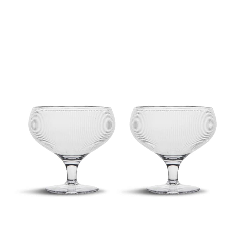 Billi coupe verre, set de 2, coloris Transparent