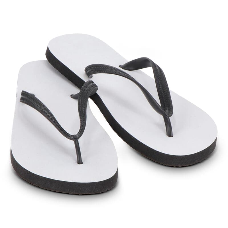 Tongs taille XL 43/46 sublimation : Blanc