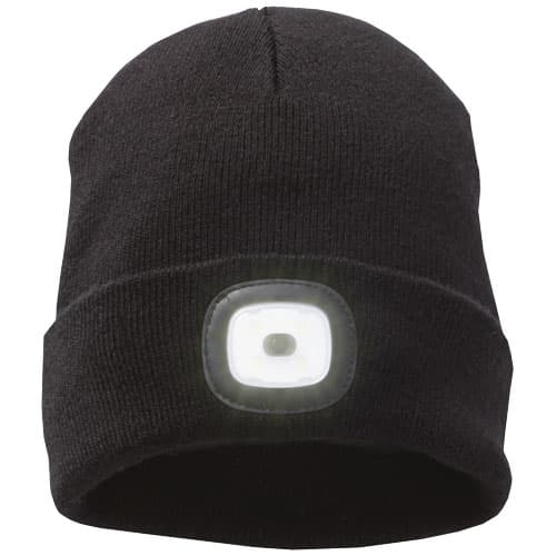 Mighty LED bonnet en tricot : Noir