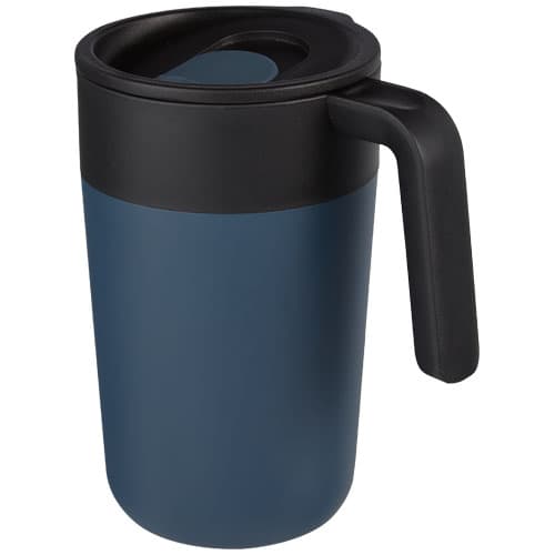 Tasse isotherme Nordia 400 ml personnalisée : Bleu foncé