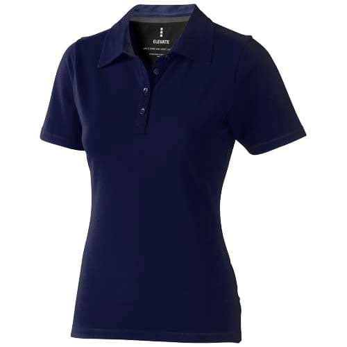 Polo stretch manches courtes femme de 200 g/m² Makham, coloris Marine