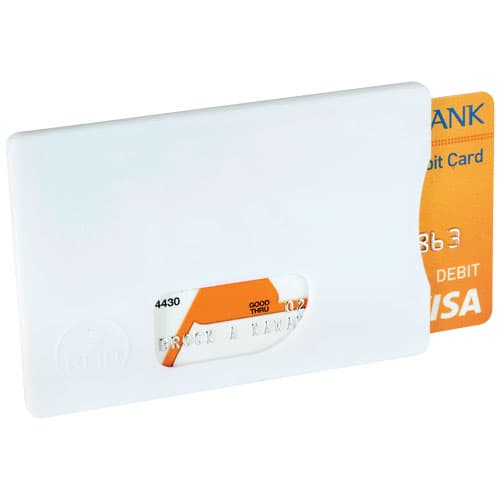 Porte-cartes de crédit RFID, coloris Blanc