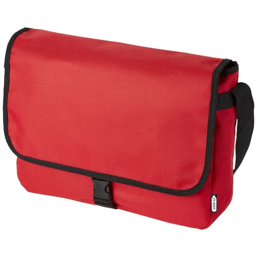 Sacoche à bandoulière Retrend en plastique recyclé 6L, coloris Rouge