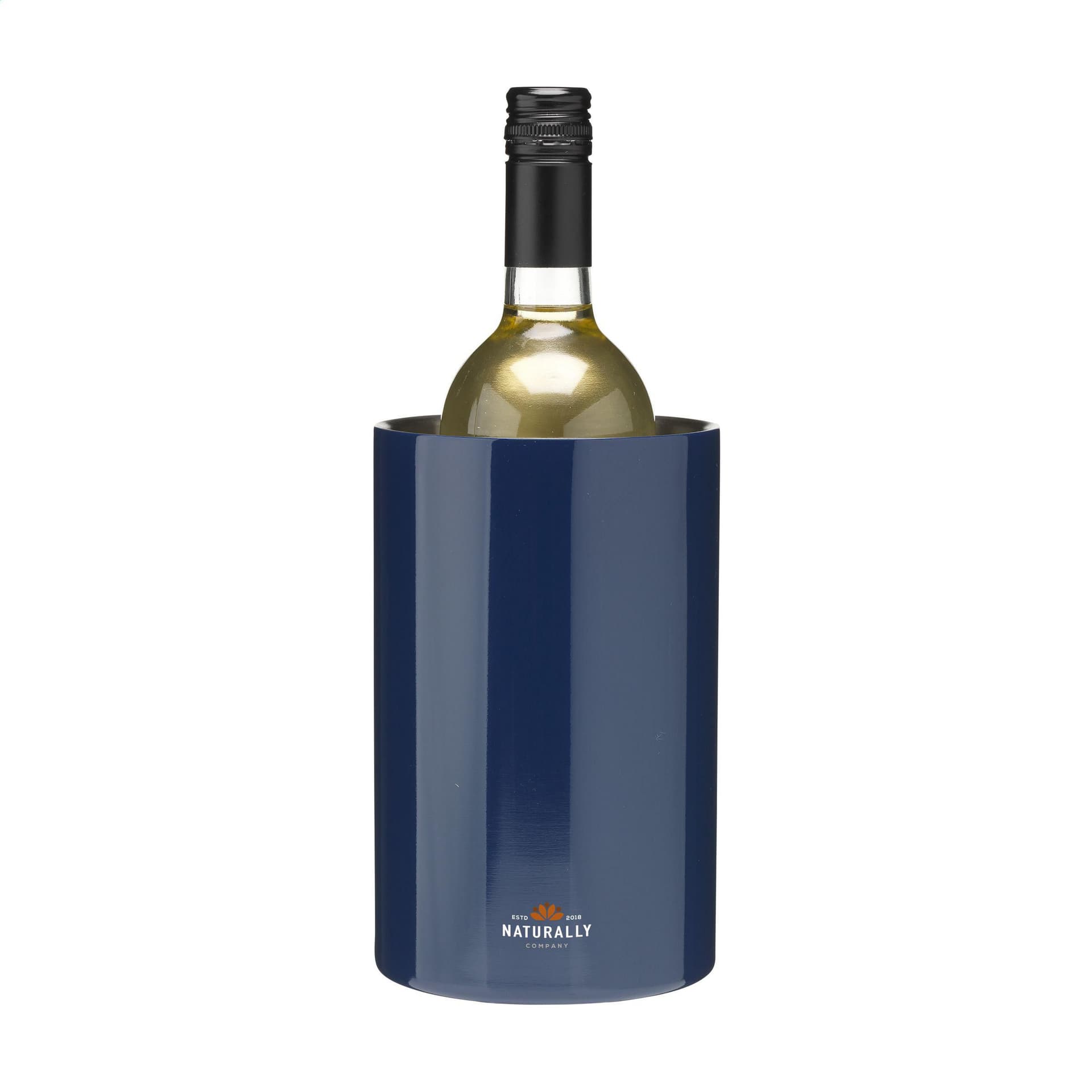 Seau à glace inox recyclé Ø 12 cm personnalisé, coloris Bleu