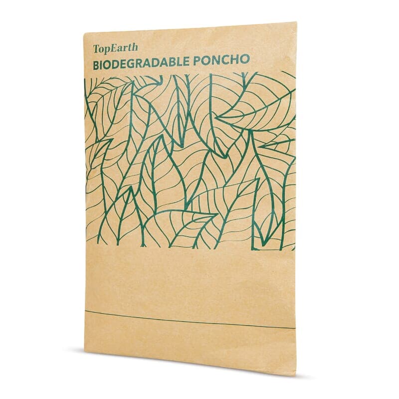 Poncho biodégradable, coloris Nature