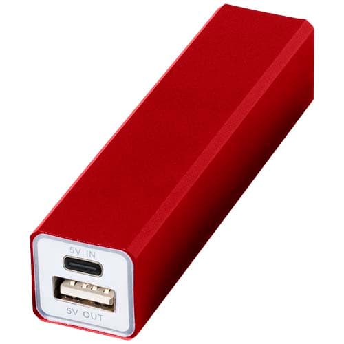 Batterie de secours 2200 mAh personnalisée, coloris Rouge