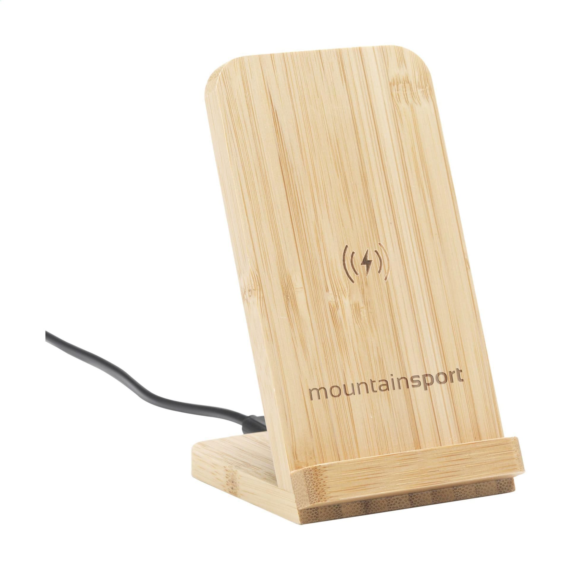 Baloo Wireless Charger Stand 15W : Bambou