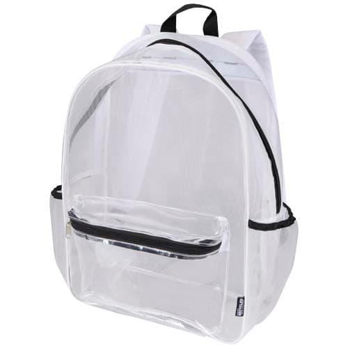Sac à dos en matériaux recyclés Mesh de 18 L : Blanc