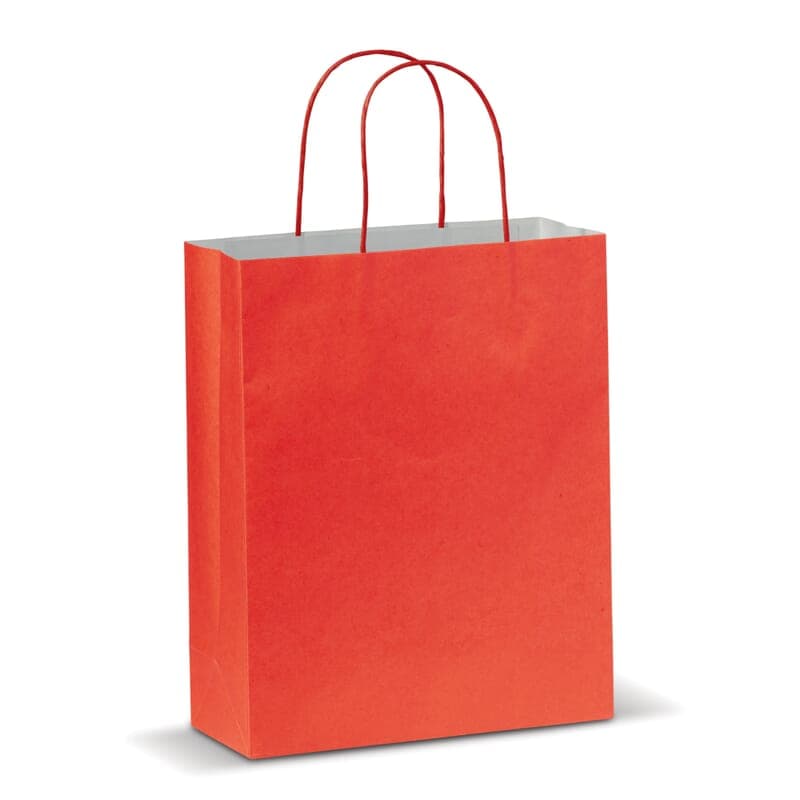 Sac papier Eco moyen 120g/m², coloris Rouge