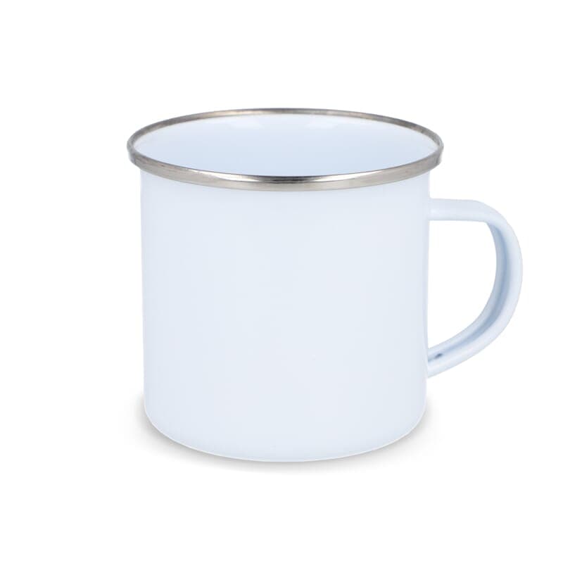Tasse en émail 350ml : Blanc