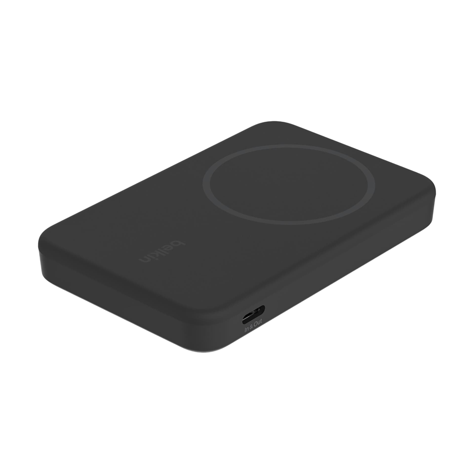 Belkin 5k Qi2 MagSafe PowerBank with Kickstand : Noir