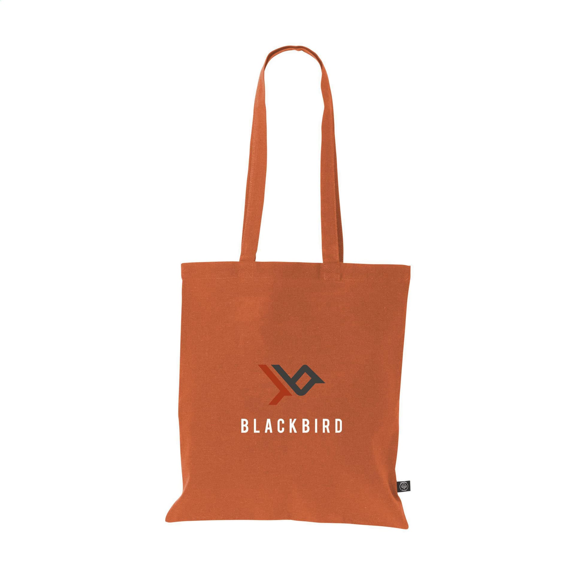 Sac coton recyclé 8 L personnalisé, coloris Orange
