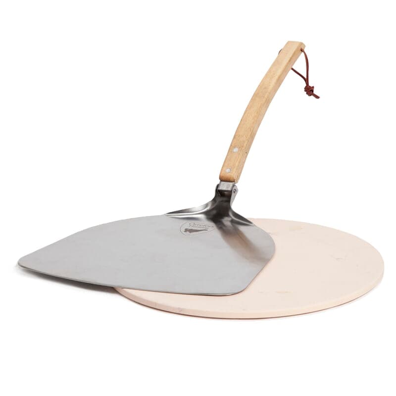 Orrefors Pierre à pizza de chasse avec pelle à pizza, coloris Bois