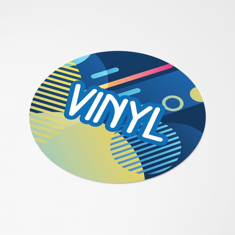 Sticker rond vinyle Ø 13 mm personnalisé : Blanc