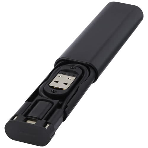Câble de charge modulaire Whiz en plastique recyclé, coloris Noir