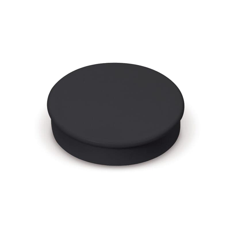 Aimant rond 3 cm personnalisé, noir ou blanc, coloris Noir