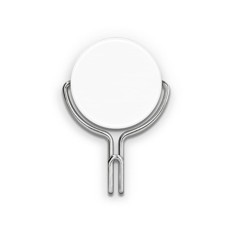 Magnet rond Ø38 mm crochet support d'objet & aimant surpuissant : Blanc