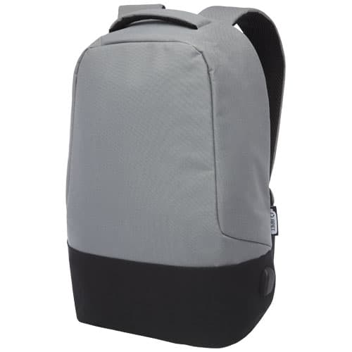 Sac à dos anti-vol Cover en RPET certifié GRS 18L : Gris
