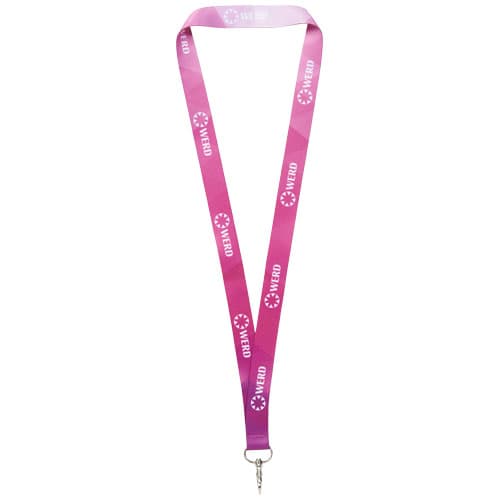 Lanyard Lana e subimation, coloris Blanc