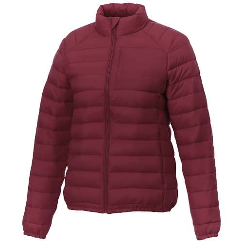 Doudoune femme Pallas personnalisée, coloris Bordeaux profond