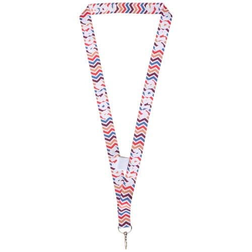 Cordon Neve avec boucle avec impression par sublimation : Blanc
