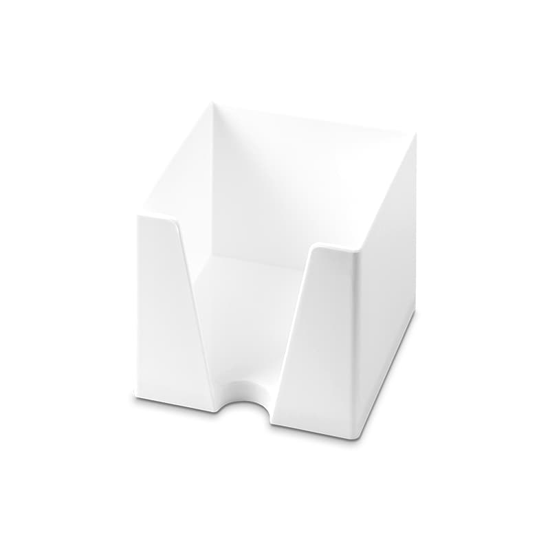Support bloc papier (89x89x77mm) : Blanc opaque