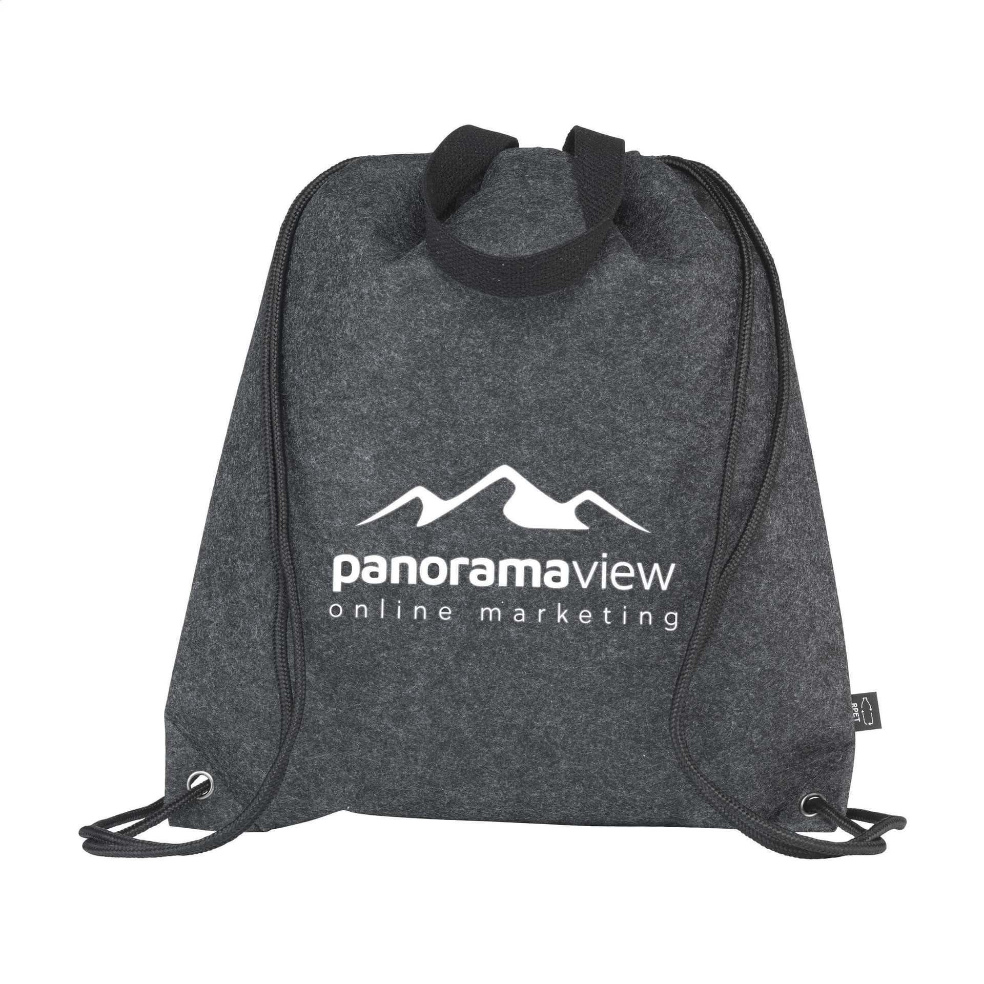 GRS RPET Felt PromoBag Plus sac à dos : Gris foncé
