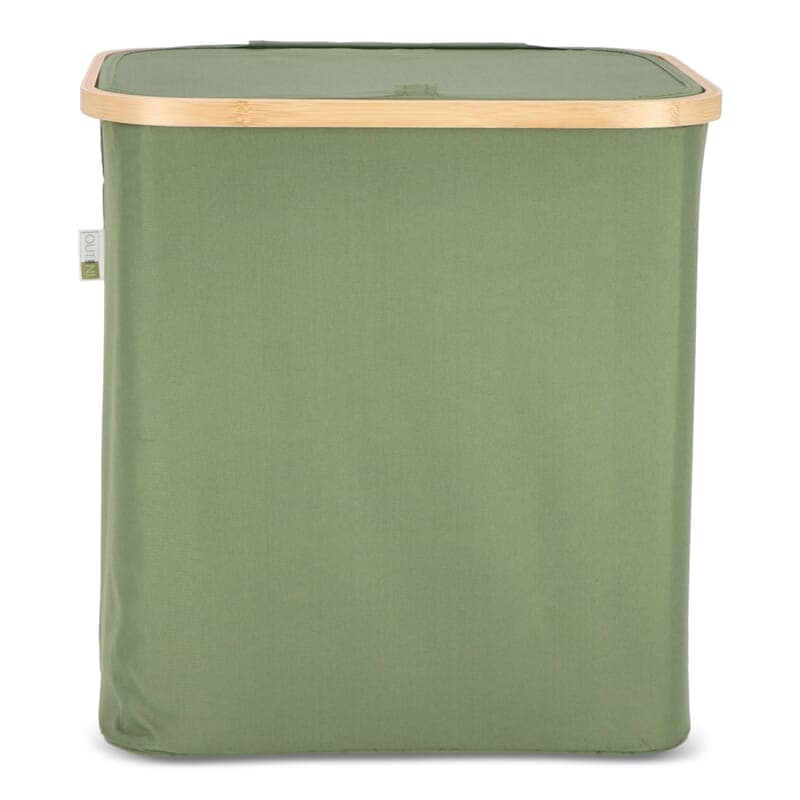 Panier pliant InSideOut avec couvercle Sogne 40.5 x 33 x 42cm rPET : Vert olive