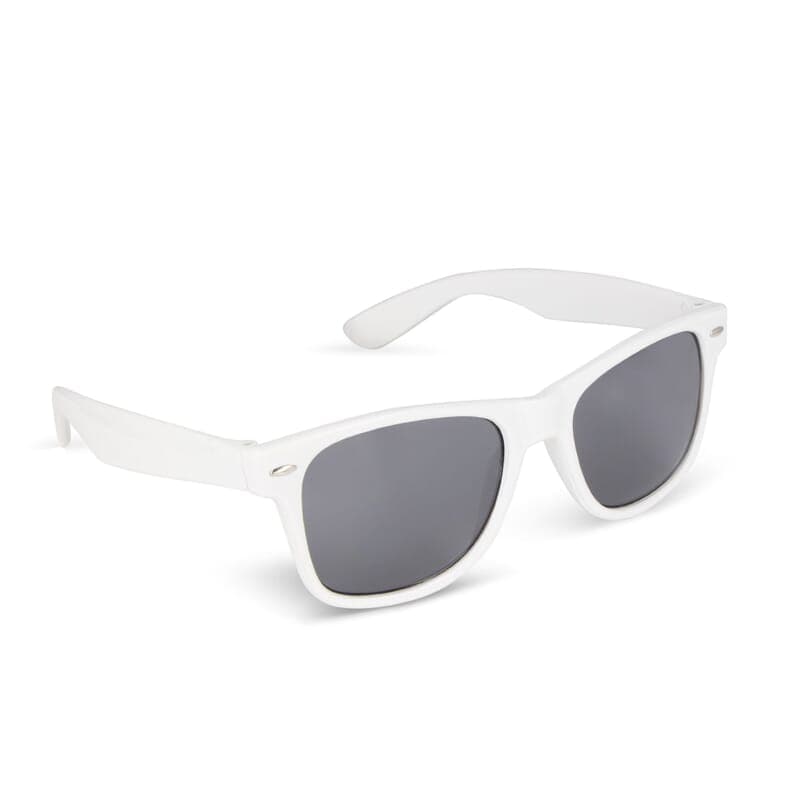 Lunettes de soleil PC recyclé personnalisées : Blanc