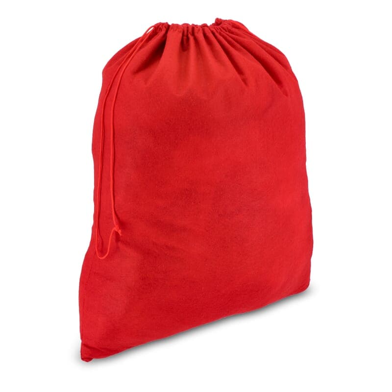 Sac cadeau en feutre 50 x 70 cm : Rouge