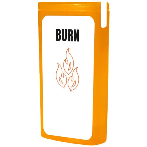 MiniKit Brulures, coloris Orange translucide