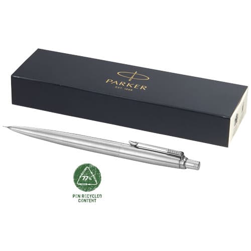 Porte-mines avec gomme intégrée Jotter Parker (encre noire), coloris Acier