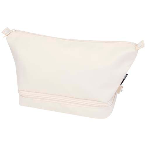 Sac de toilette de voyage Trip Aware™ de 6 L en matériaux recyclés : Blanc cassé