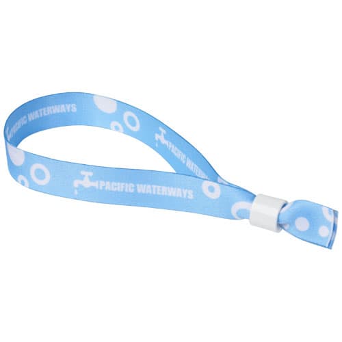 Bracelet plastique festival sublimation El : Blanc