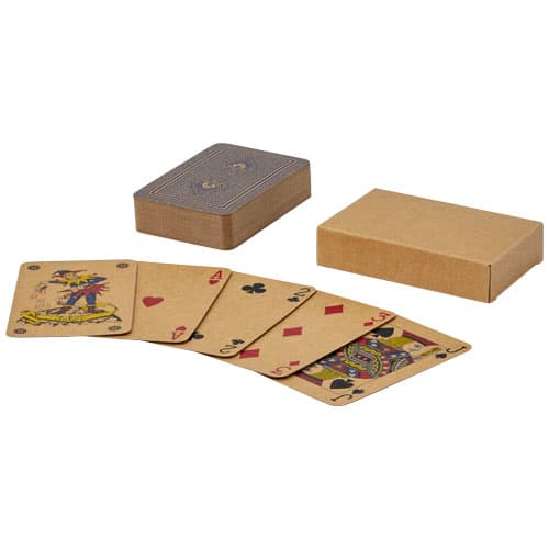 Jeu de 54 cartes à jouer personnalisé, coloris Naturel