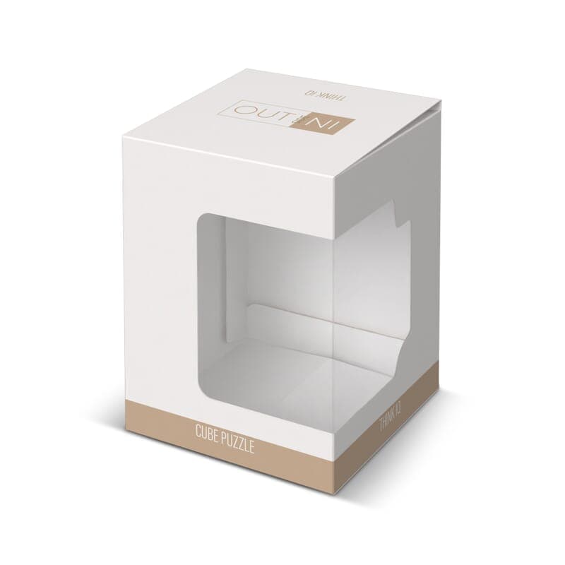 InSideOut Wooden Cube think iq puzzle, coloris Assortiment fluorescent