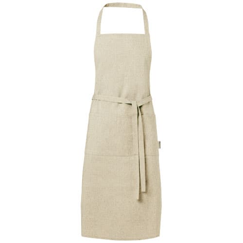 Tablier Pheebs en coton recyclé de 200 g/m² : Naturel
