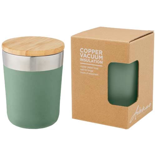 Gobelet Lagan isotherme cuivre bambou 330 ml, coloris Vert bruyère