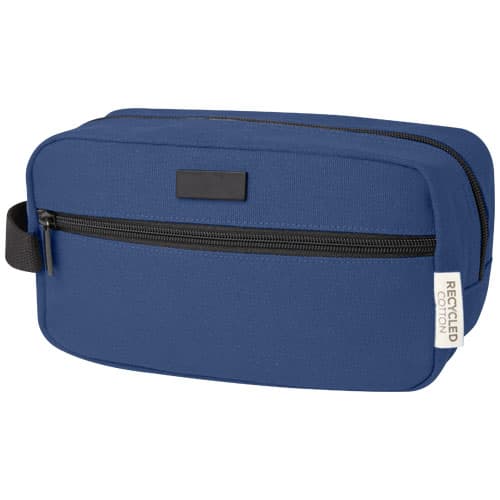 Pochette pour accessoires de voyage Joey de 3,5 L en toile recyclée certifiée GRS, coloris Marine