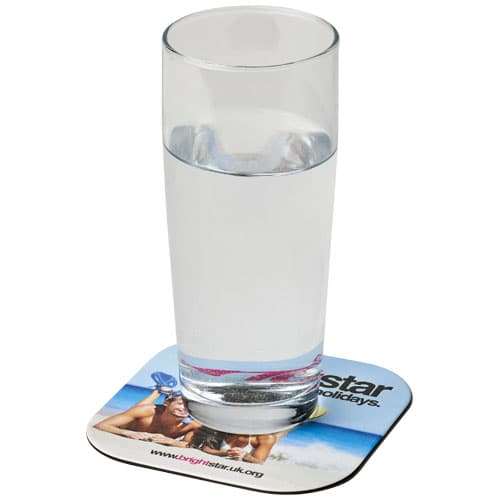 Sous-verre carré Brite-Mat®, coloris Noir