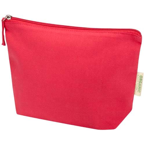 Trousse de toilette Odisha de 1 L bio certifiée OCS 180 g/m², coloris Rouge