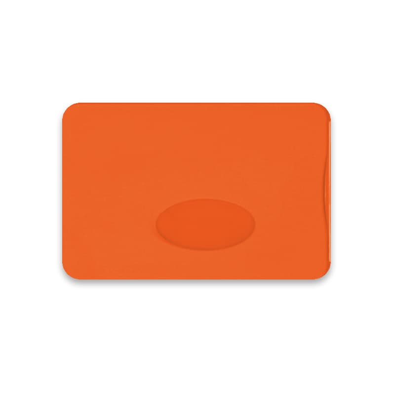 Étui carte de crédit personnalisé 90 x 60 mm, coloris Orange