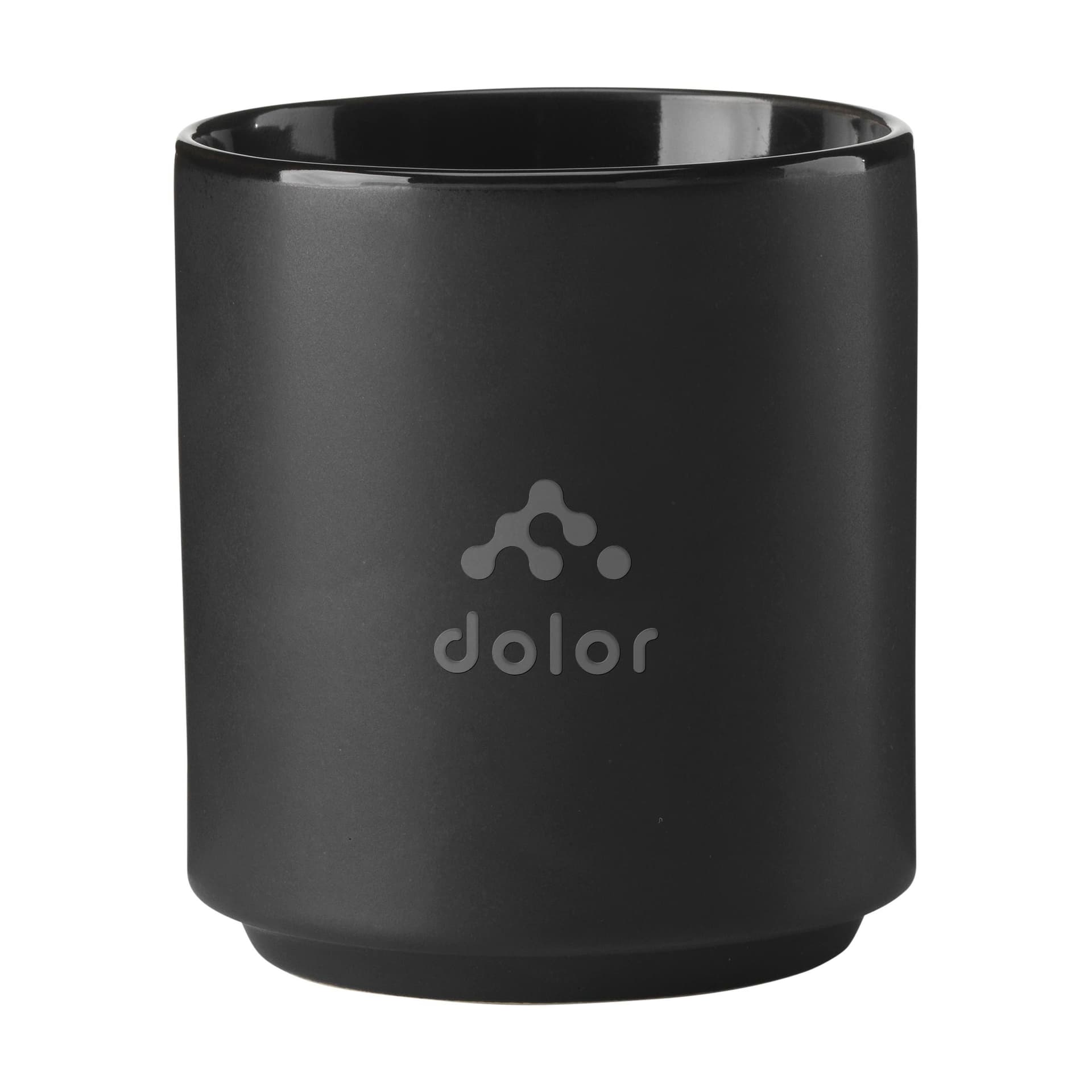 Elba Black 200 ml tasse, coloris Noir
