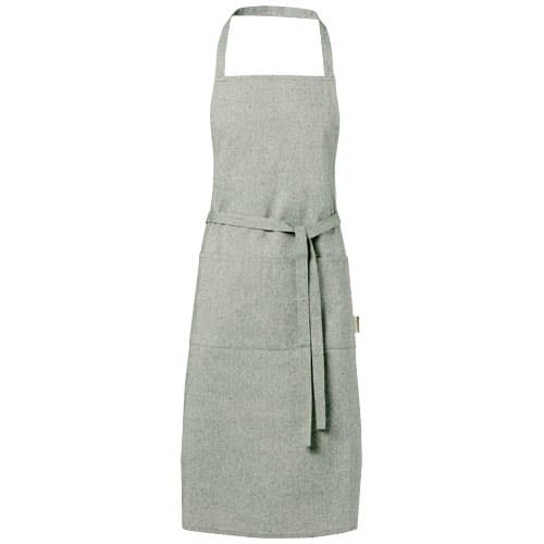 Tablier Pheebs en coton recyclé de 200 g/m², coloris Vert bruyère