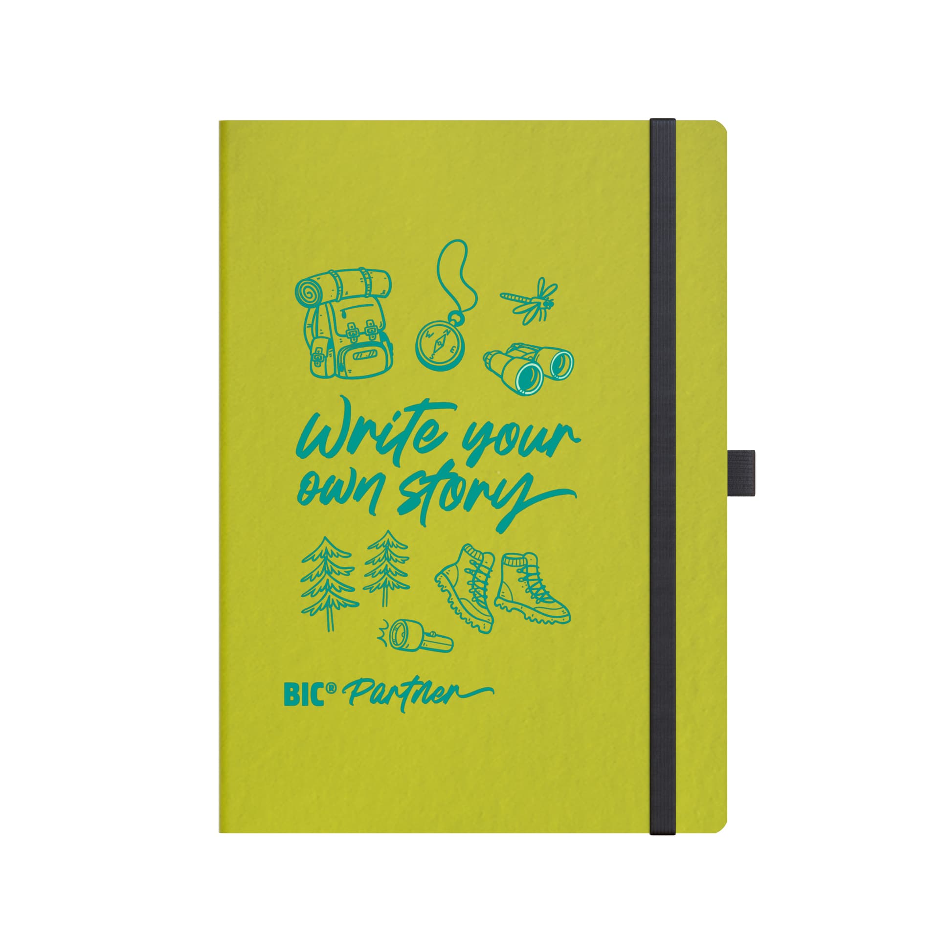BIC® Partner A5 FruitCover, coloris Papier ligné vert pomme