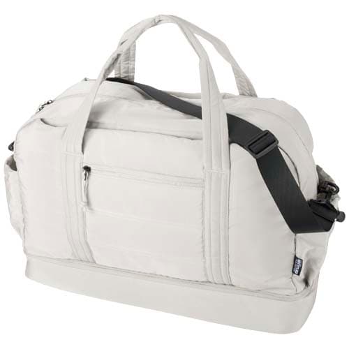Sac de voyage Puffer recyclé certifié GRS avec fond isolé de 30 L : Grès
